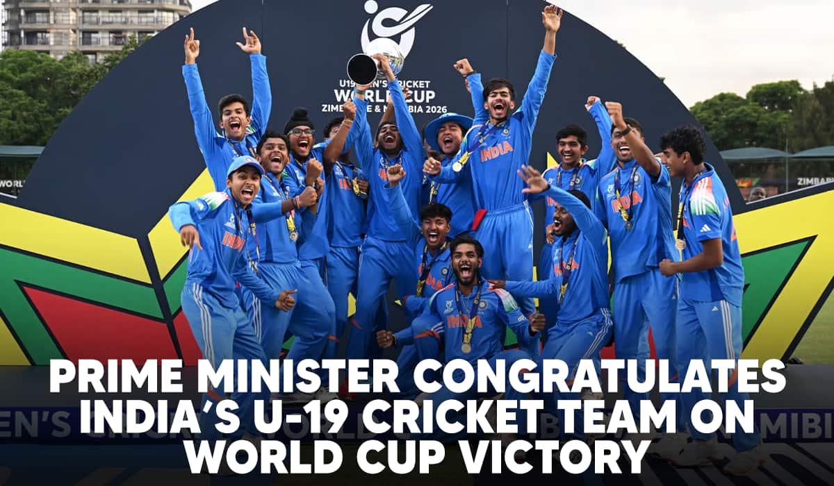 Prime Minister Congratulates India’s U-19 Cricket Team on World Cup Victory