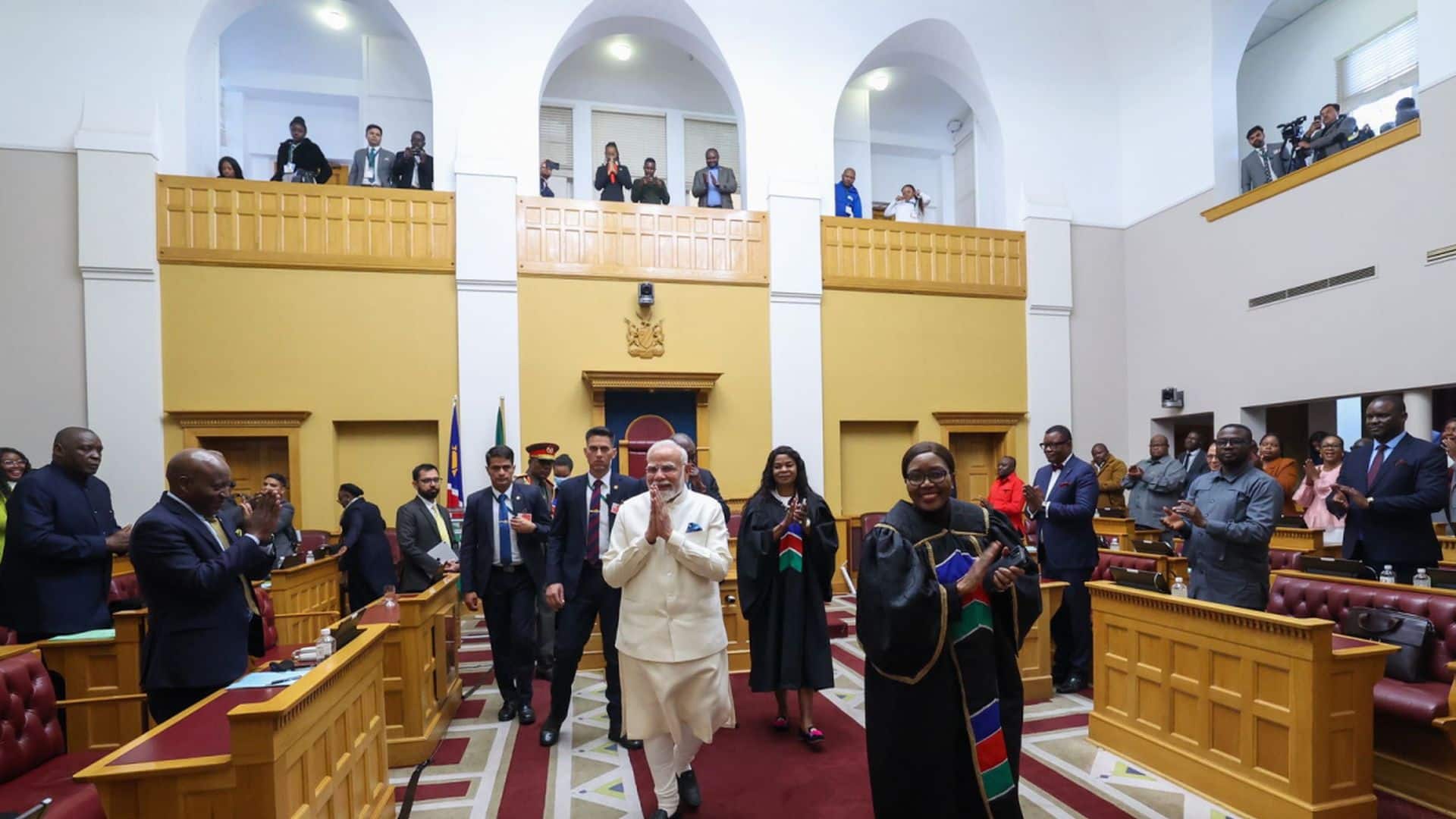 Prime Minister addresses the Namibian Parliament