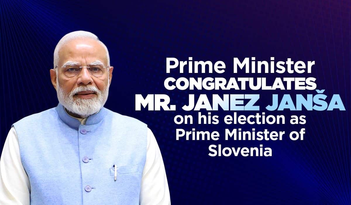 Prime Minister congratulates Mr. Janez Janša on his election as Prime Minister of Slovenia