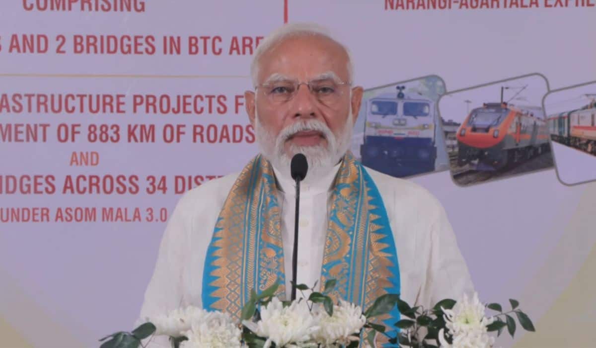 PM Modi launches multiple development works worth over ₹4,570 crore in Kokrajhar, Assam