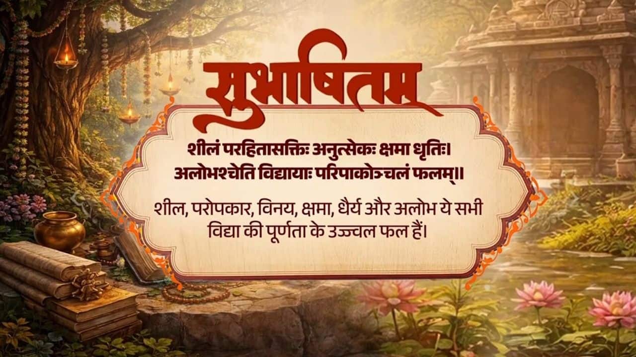 Prime Minister shares Sanskrit Subhashitam emphasising that Service to the nation is the foundation of a Developed India