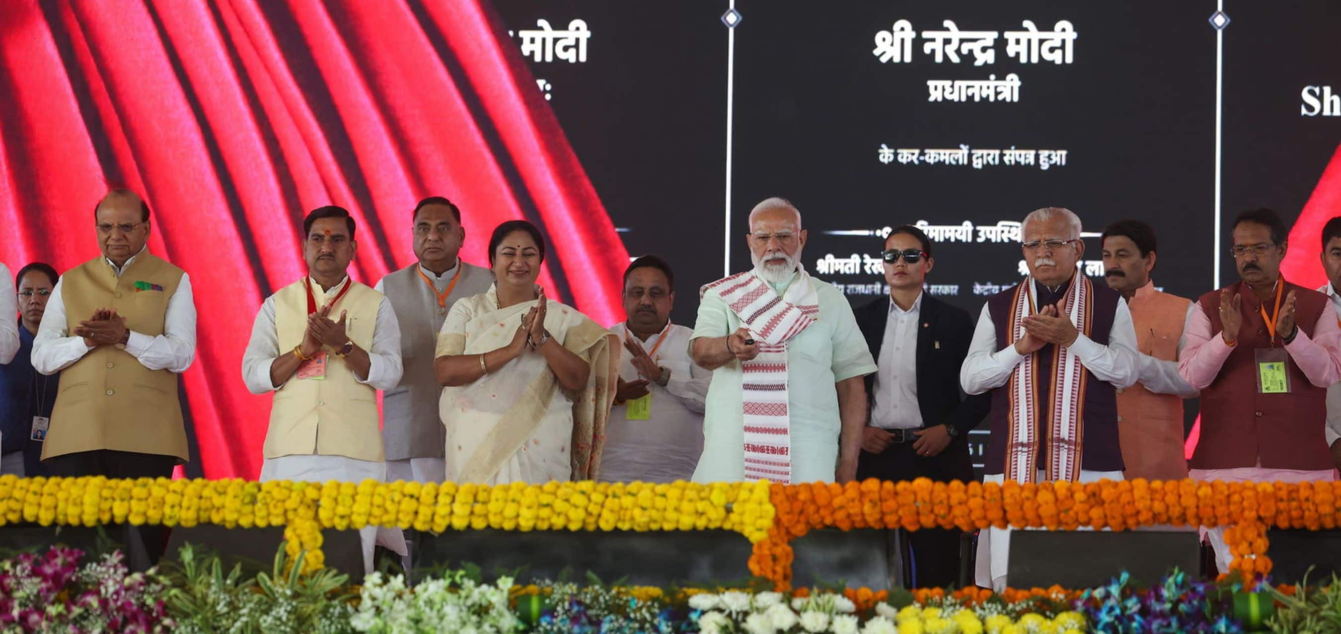 PM Modi inaugurates, lays the foundation stone of multiple development projects worth around ₹33,500 crore in Delhi