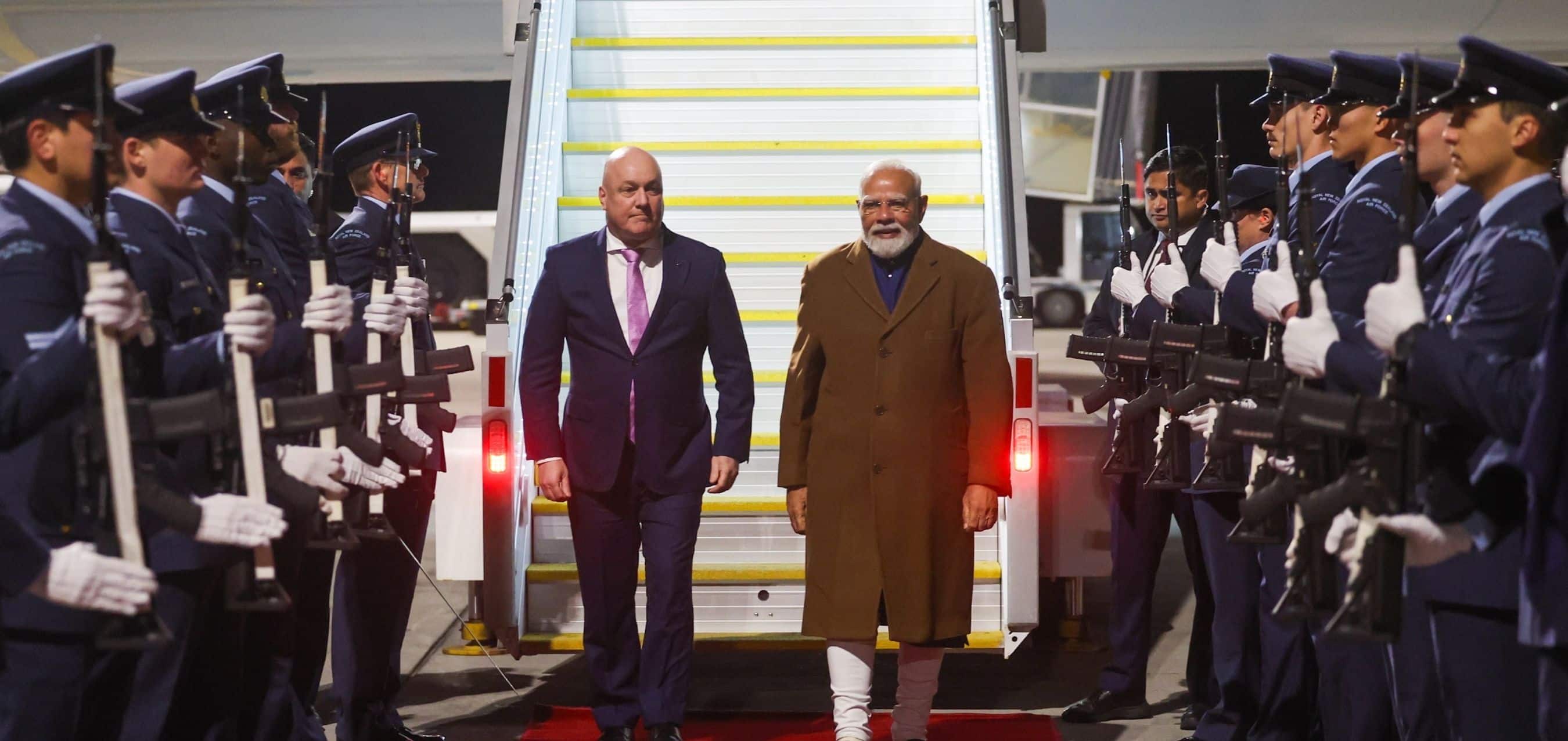 PM Modi arrives in Auckland