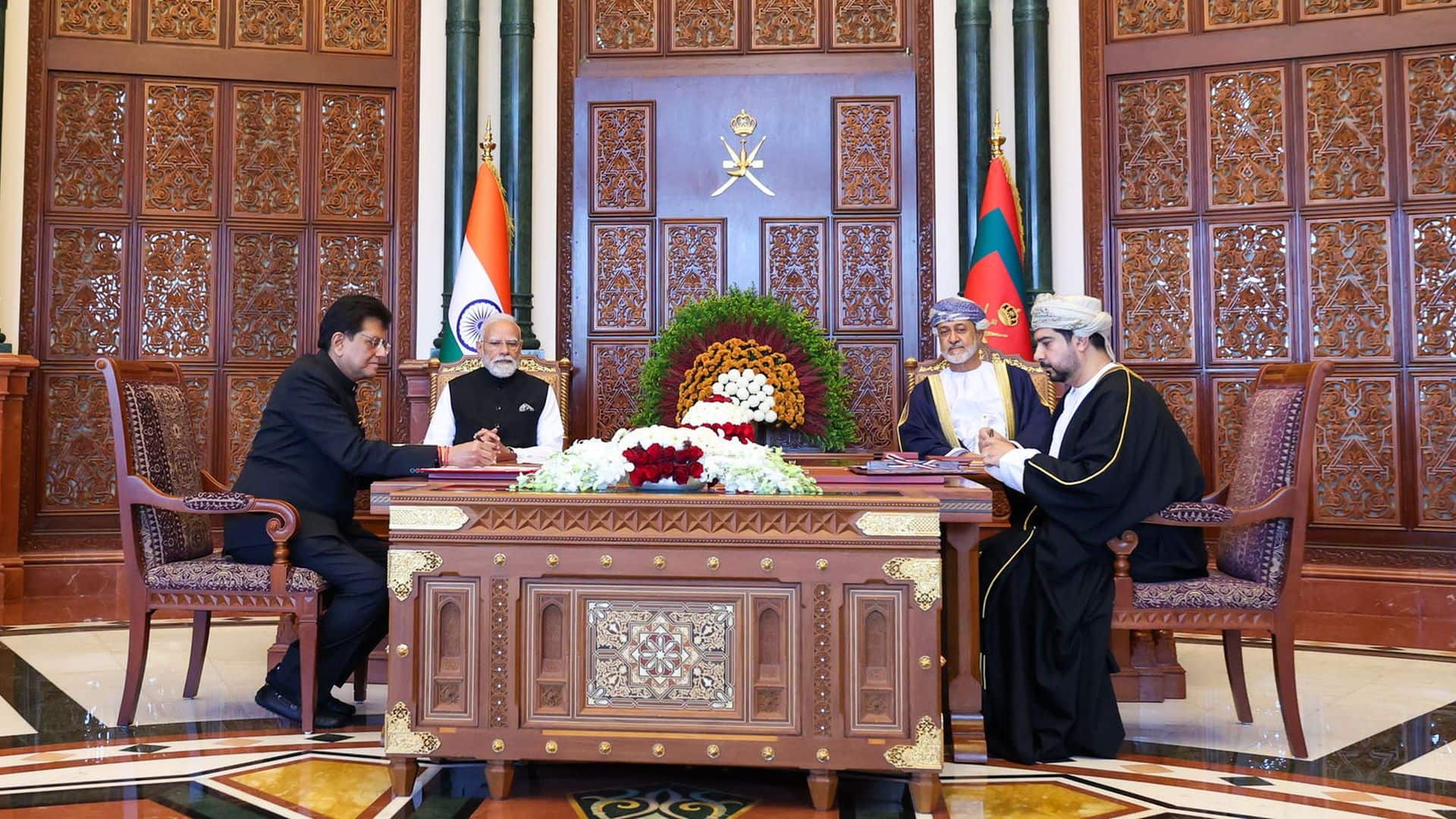 List of Outcomes: Visit of Prime Minister to Oman