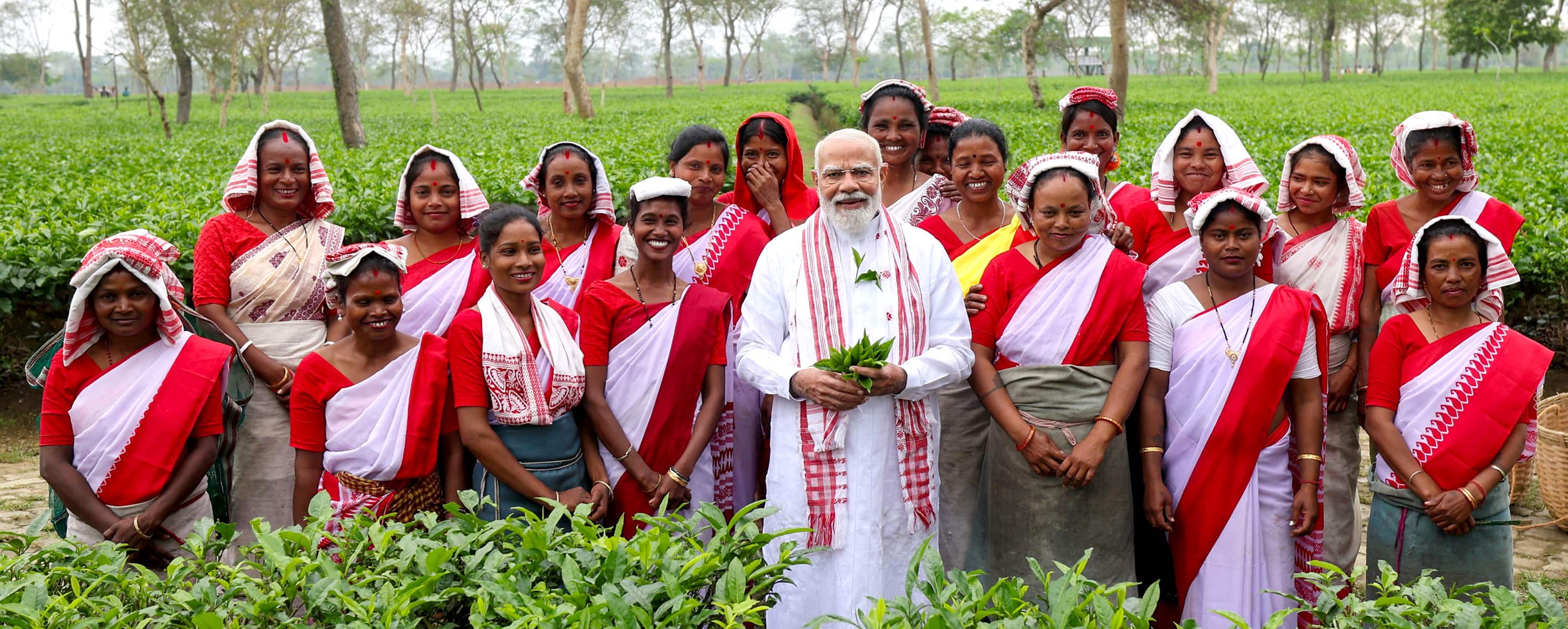 A bunch of moments from PM Modi’s Assam visit that stood out