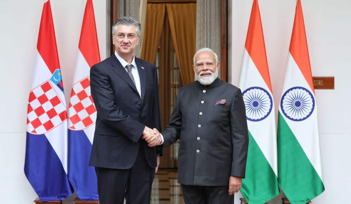 Prime Minister of Croatia meets Prime Minister Modi