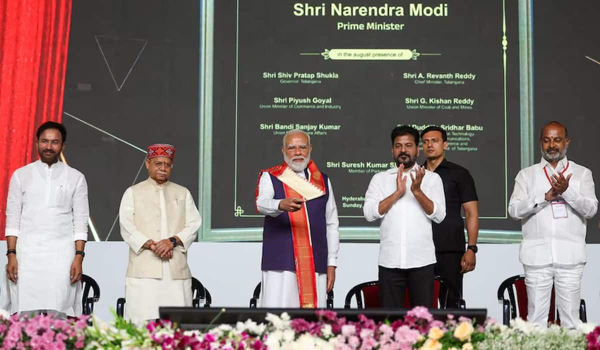 PM Modi launches multiple development projects worth around ₹9,400 crore in Hyderabad, Telangana