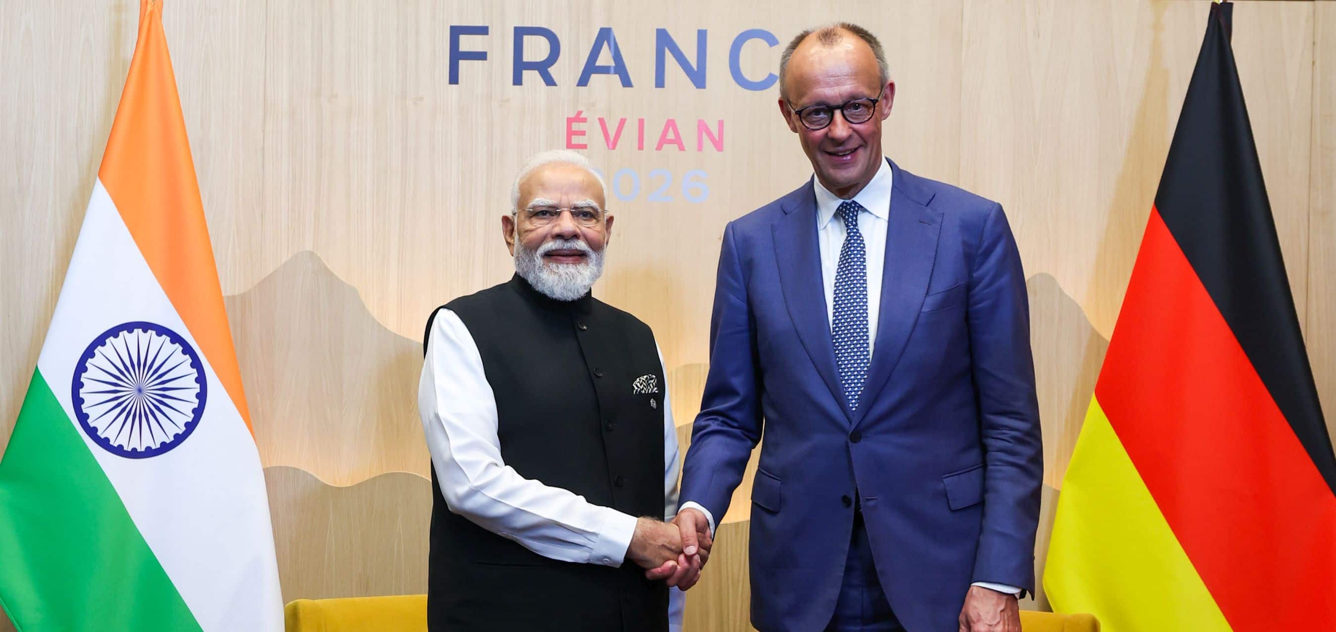 Prime Minister’s meeting with Chancellor of the Federal Republic of Germany on the sidelines of G7 Summit, Evian