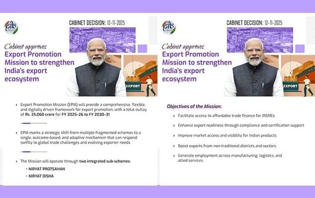 Cabinet okays Rs 45,000 crore package to support exports, MSMEs amid global headwinds