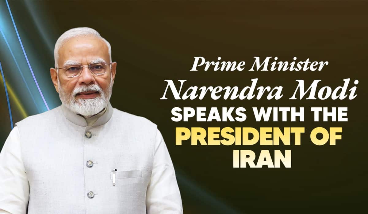 Prime Minister Shri Narendra Modi speaks with the President of Iran.
