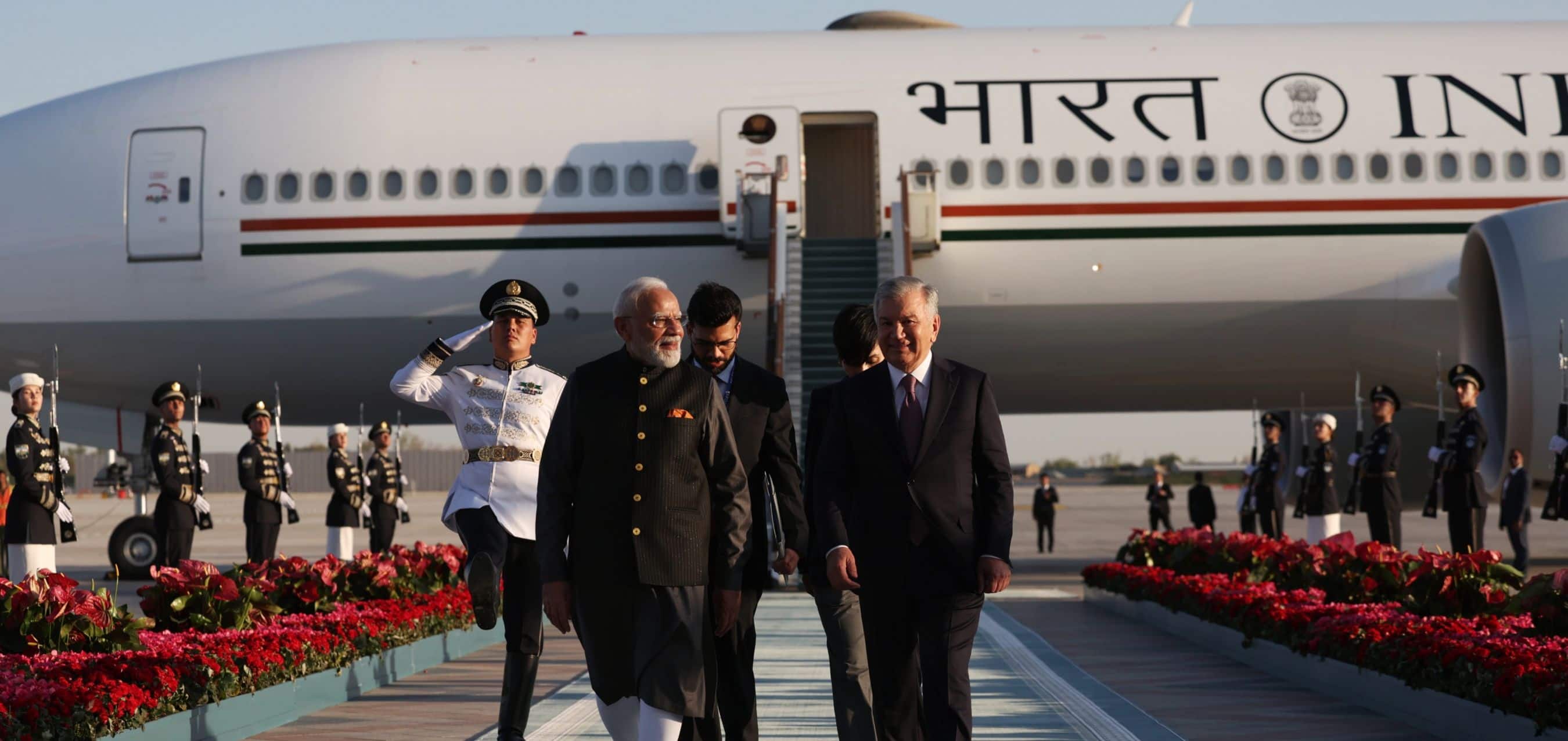 PM Modi arrives in Tashkent