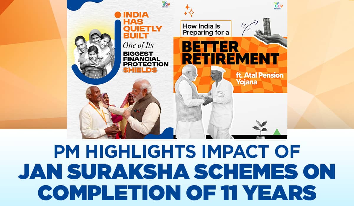 PM highlights impact of Jan Suraksha Schemes on completion of 11 years