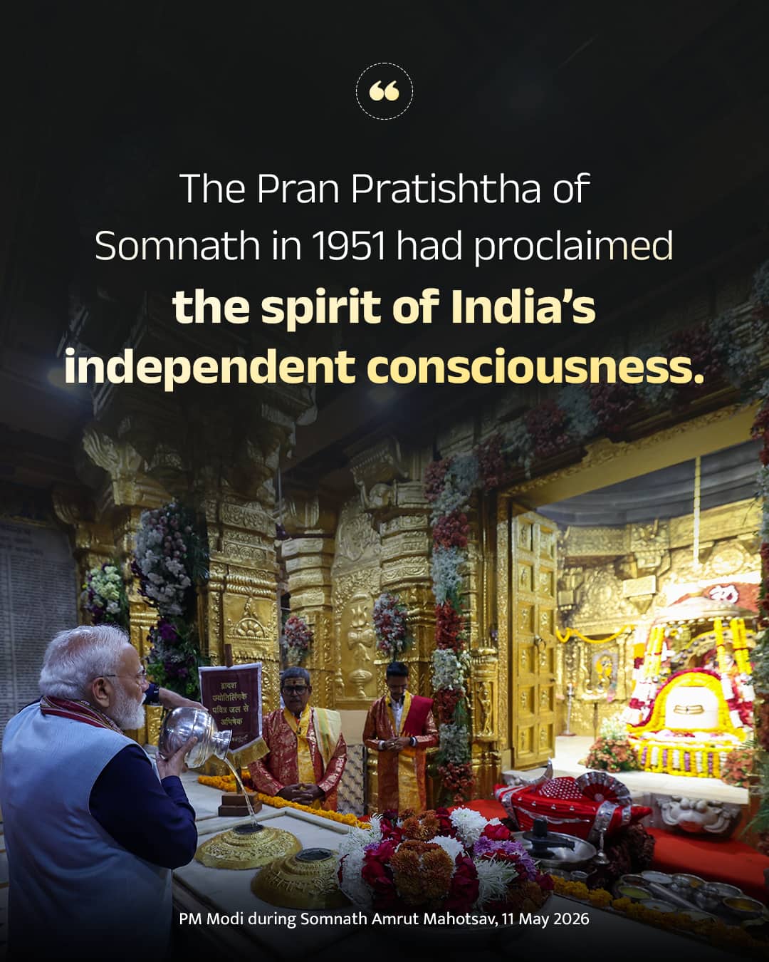 The Pran Pratishtha of Somnath in 1951 had proclaimed the spirit of India’s independent &hellip;