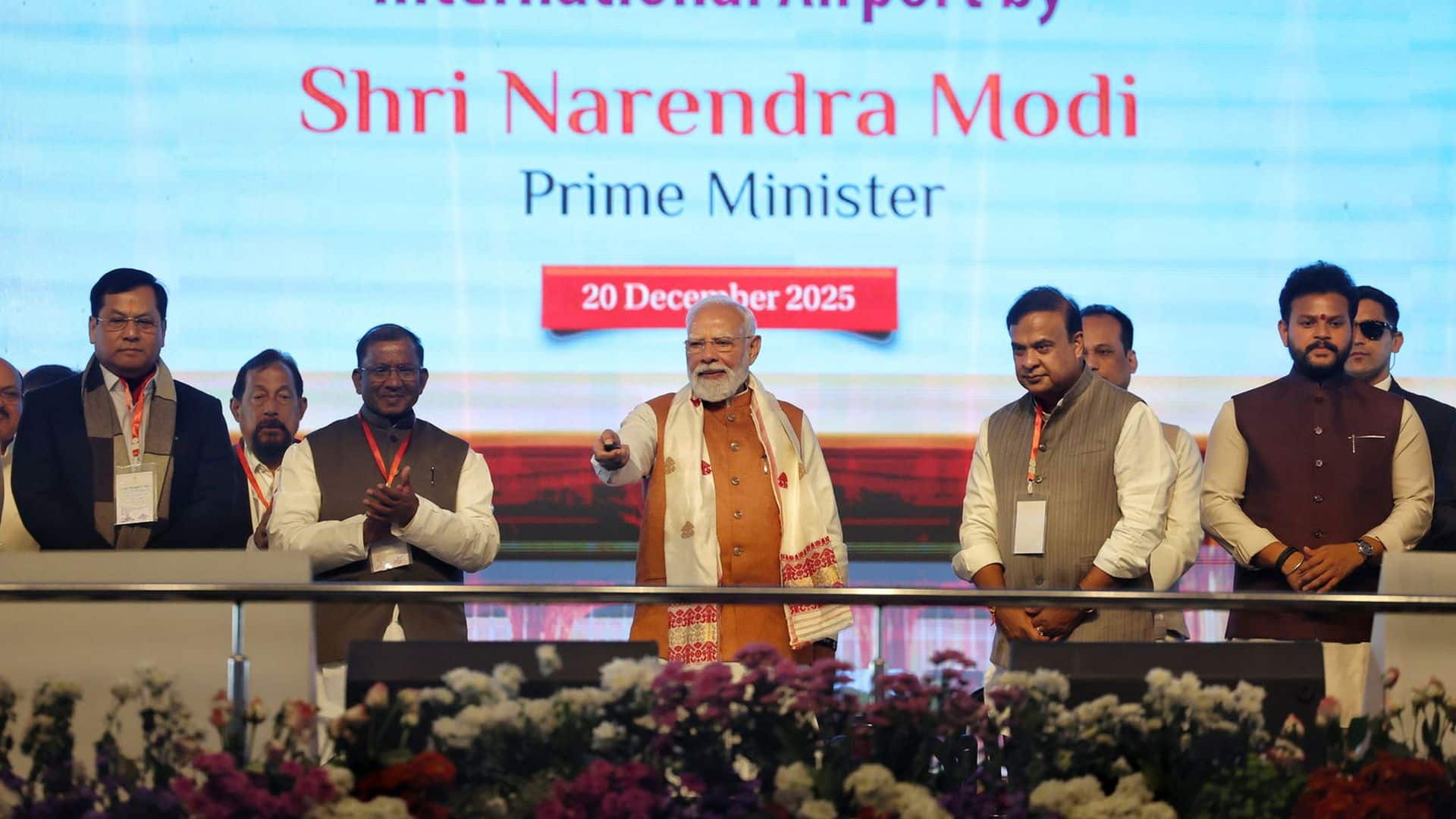 PM Modi inaugurates New Terminal Building of Lokapriya Gopinath Bardoloi International Airport in Guwahati, Assam