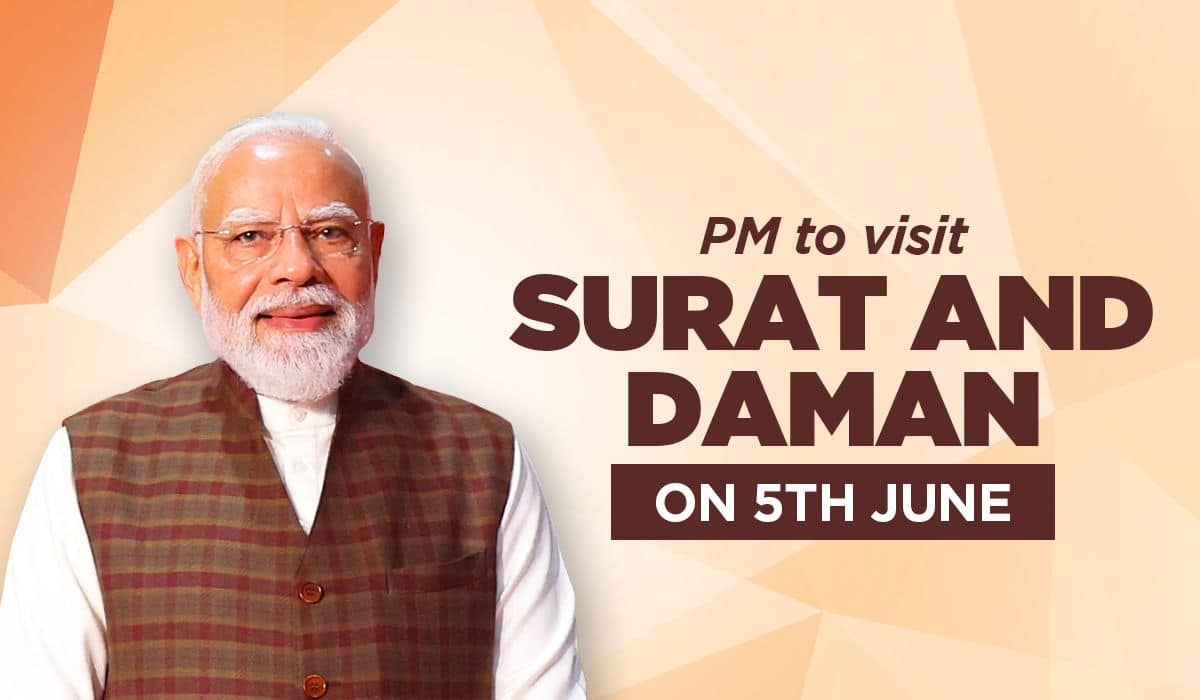 PM to visit Surat and Daman on 5th June