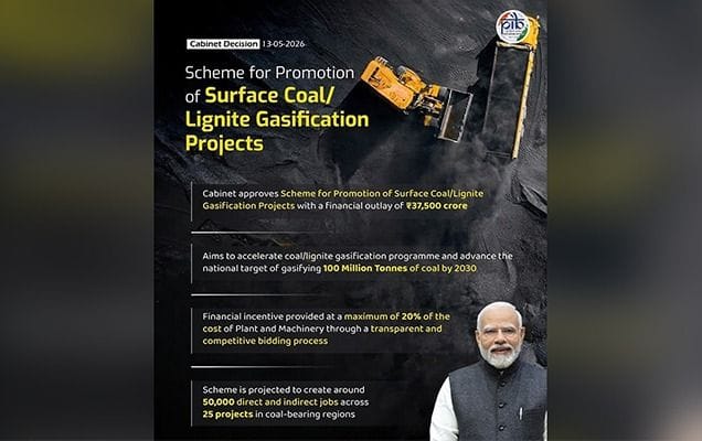 Union Cabinet Clears Rs 37,500 Crore Push For Coal Gasification To Reduce LNG And Fertiliser Imports, Create 50,000 Jobs 