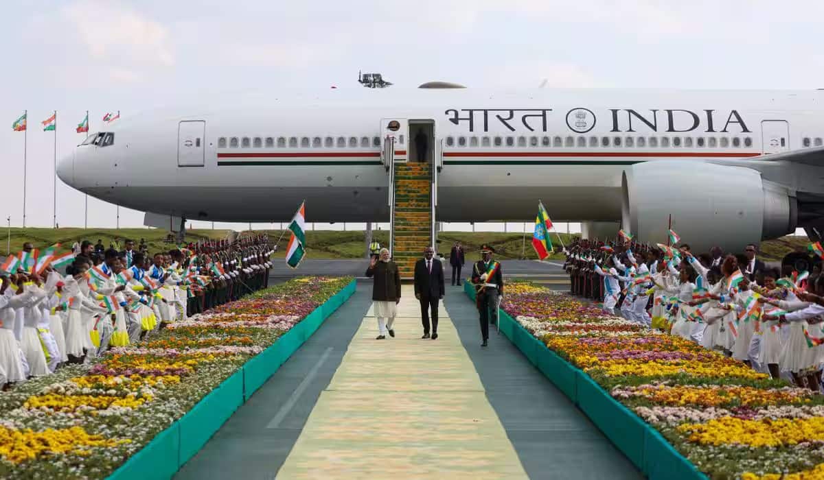 PM Modi arrives in Addis Ababa, Ethiopia to a warm welcome 