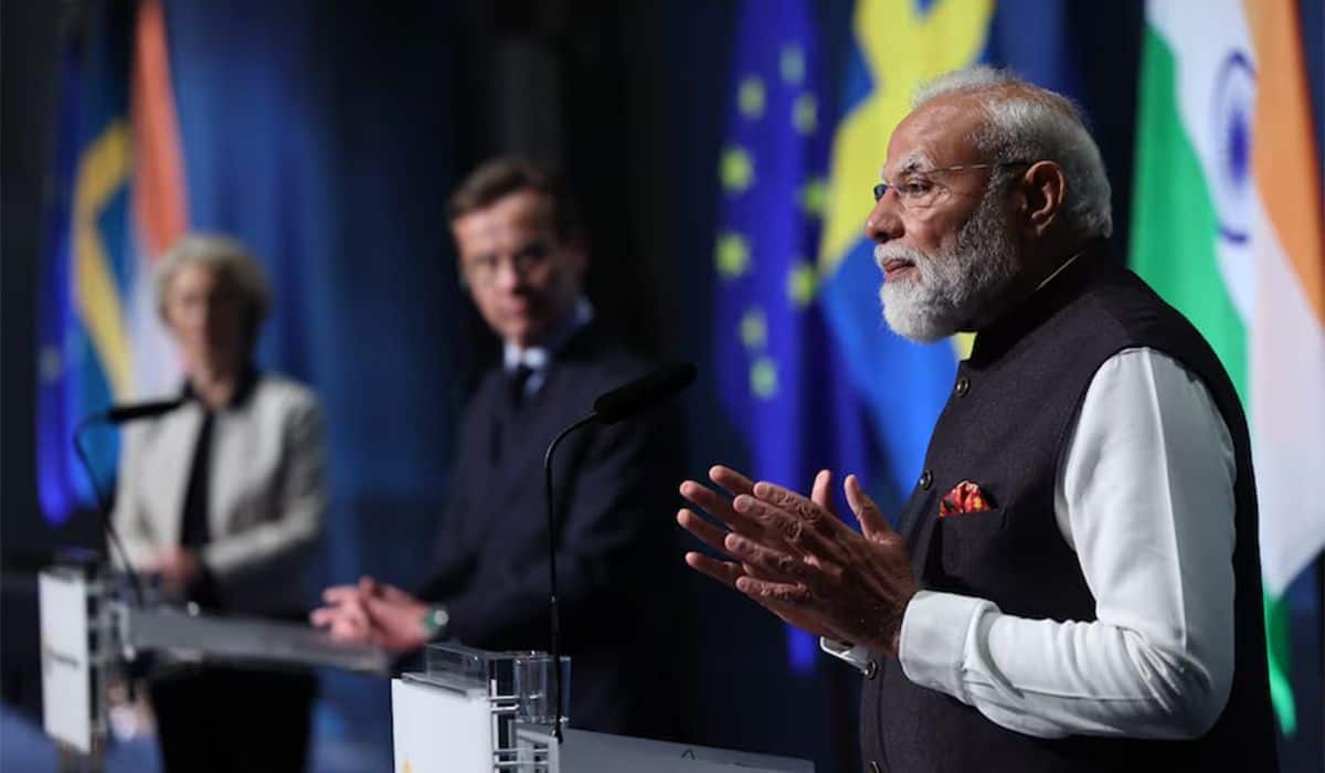 PM Modi, Swedish PM Ulf Kristersson attend joint press meet