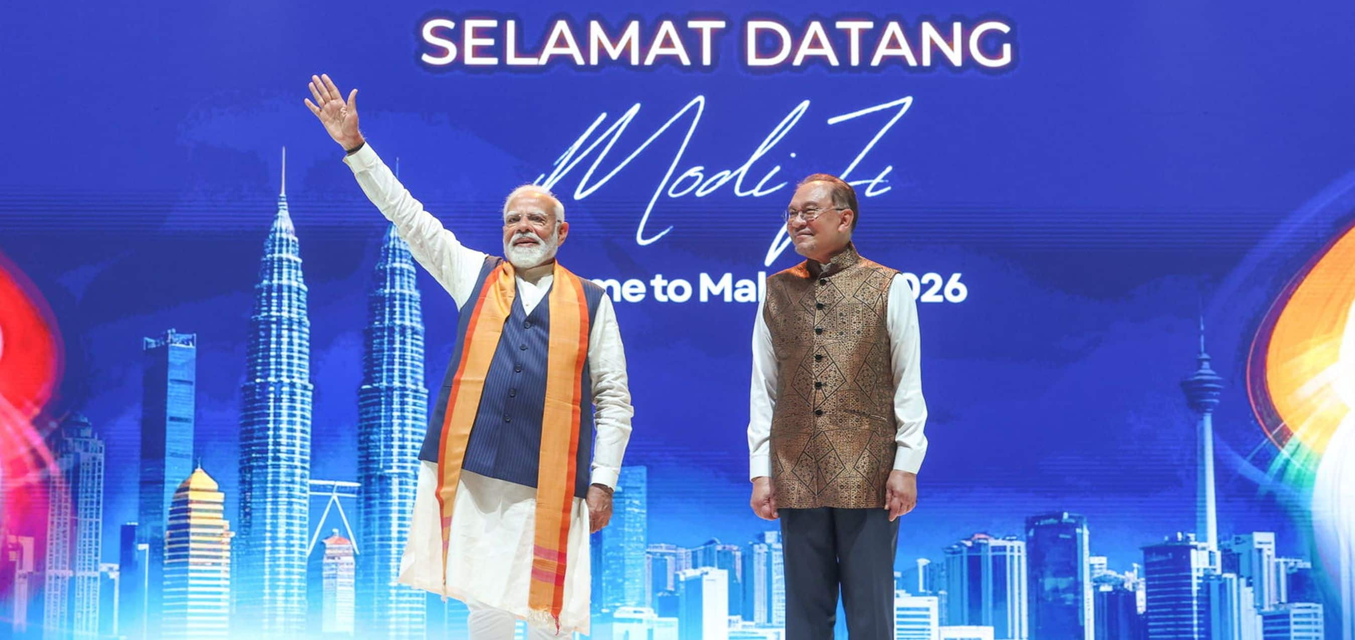 PM Modi addresses a community programme in Kuala Lumpur, Malaysia