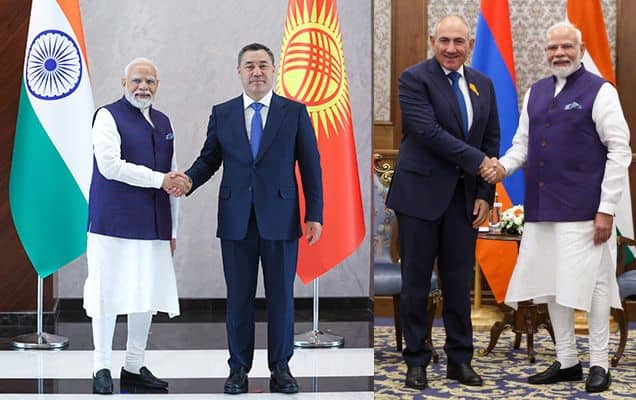 Ahead of SCO, PM holds talks with Kyrgyz president, PM of Armenia
