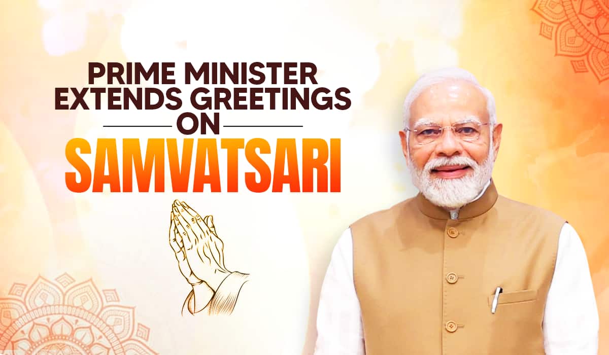 Prime Minister extends greetings on Samvatsari