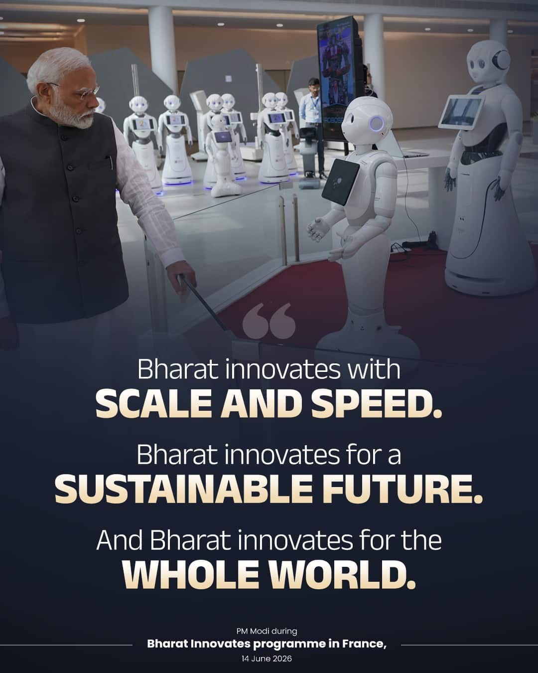 Bharat innovates with Scale and Speed. Bharat innovates for a Sustainable Future. And Bharat &hellip;