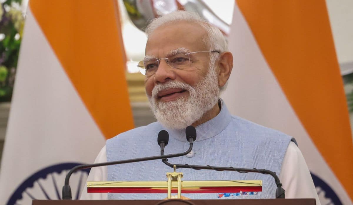 Prime Minister Narendra Modi, President Lula of Brazil attend joint press meet at Hyderabad House, New Delhi
