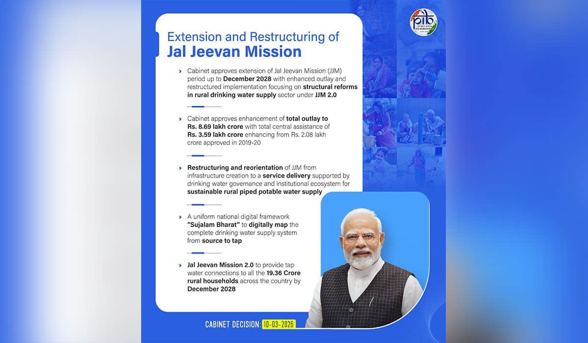 Cabinet approves extension and restructuring of Jal Jeevan Mission