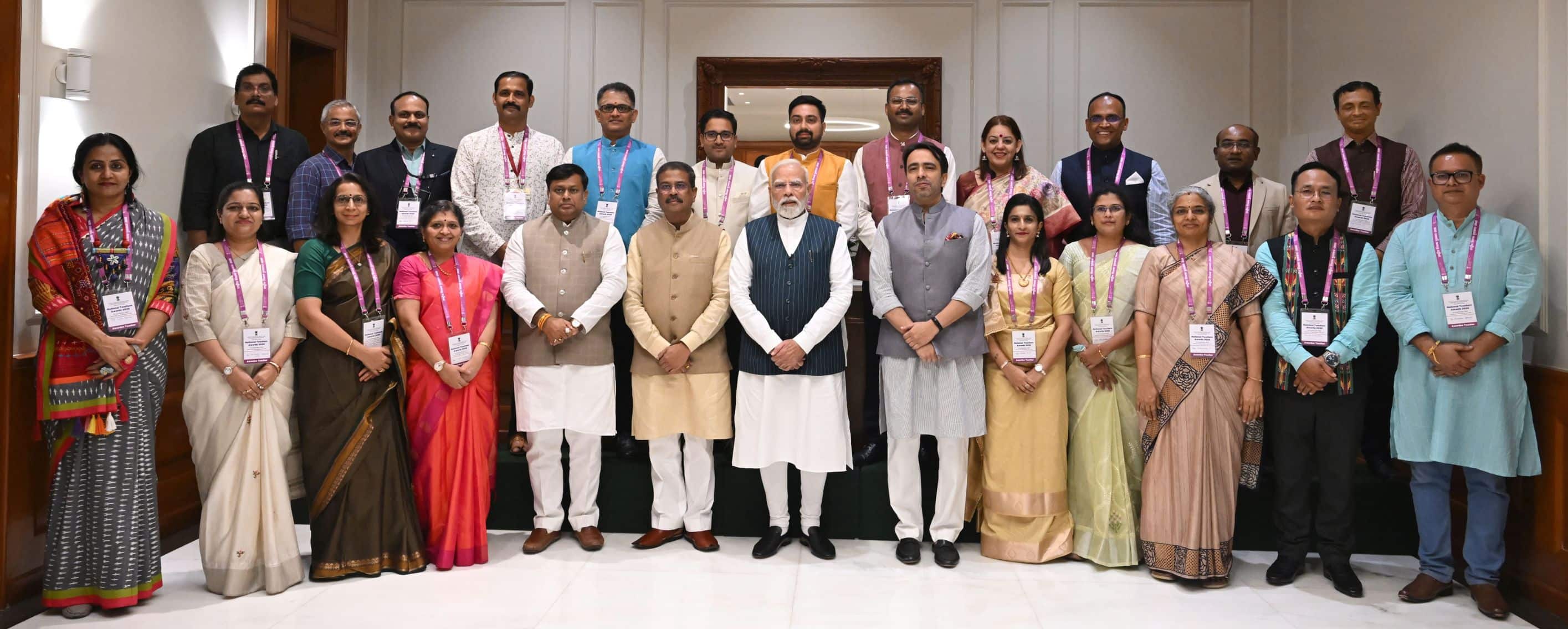 Prime Minister Narendra Modi addresses National Awardee Teachers