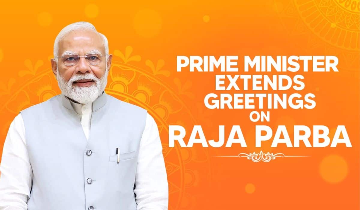 Prime Minister extends greetings on Raja Parba