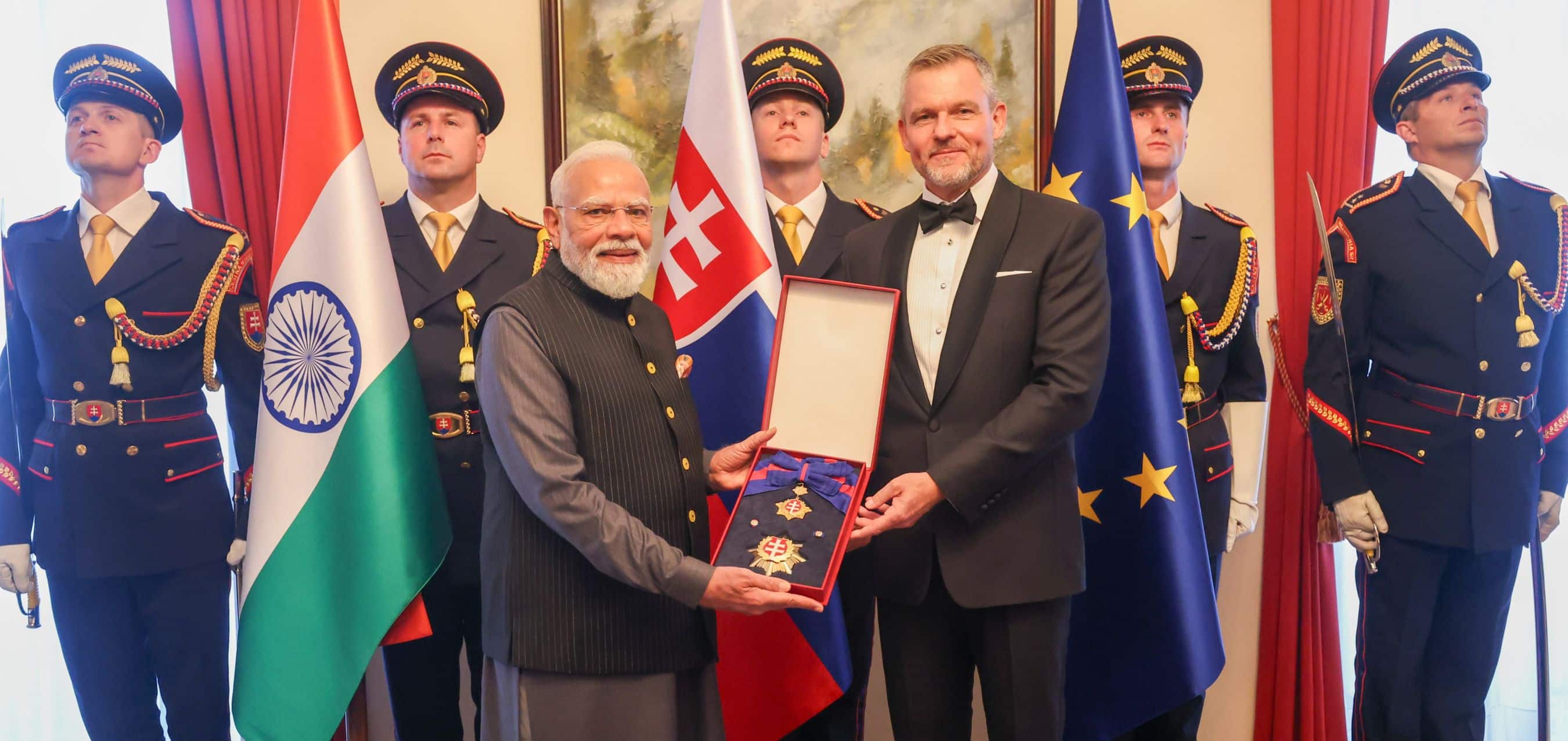 Prime Minister conferred with the highest national honour of the Slovak Republic - ''Order of the White Double Cross, 1st Class''