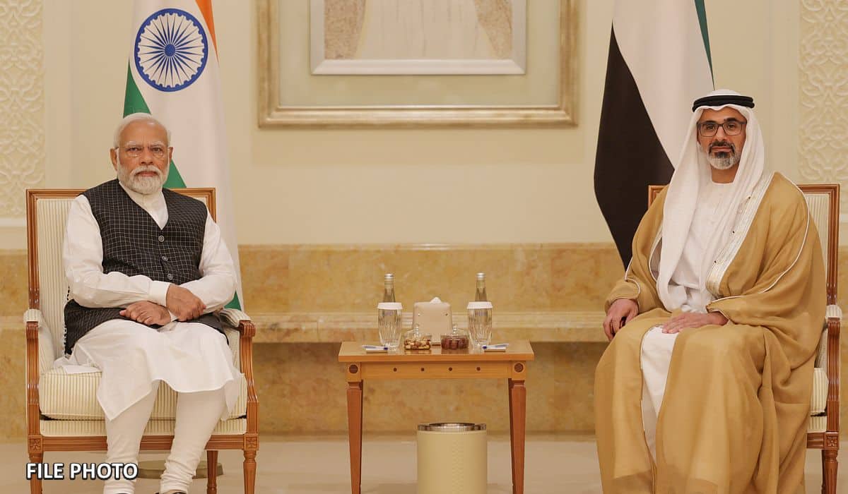 Prime Minister Shri Narendra Modi speaks with the President of the UAE Sheikh Mohamed bin Zayed Al Nahyan