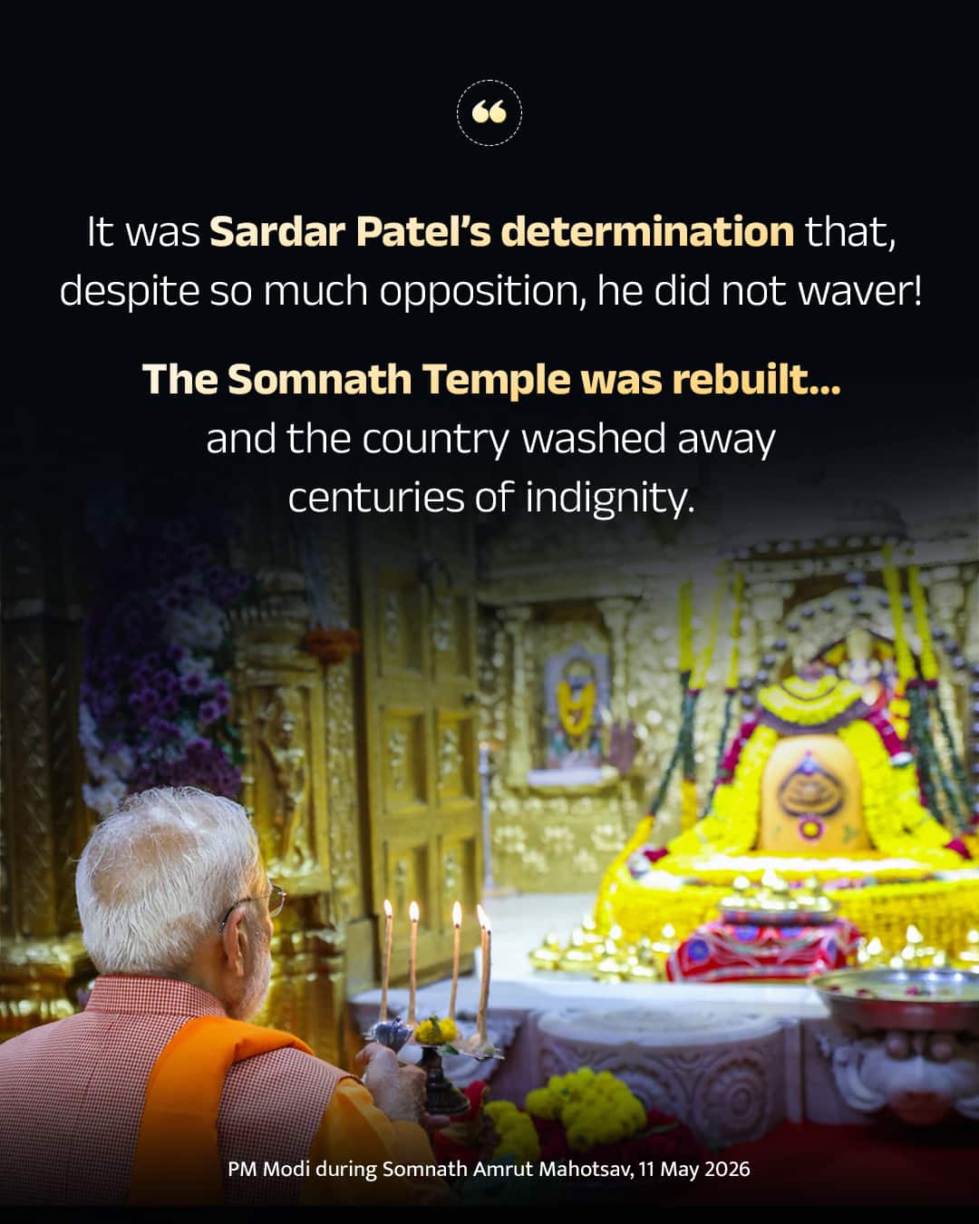 It was Sardar Patel’s determination that, despite so much opposition, he did not waver!