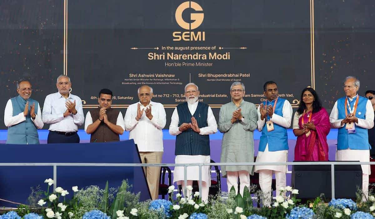 PM Modi inaugurates the CG Semi Outsourced Semiconductor Assembly and Test (OSAT) facility in Sanand, Gujarat