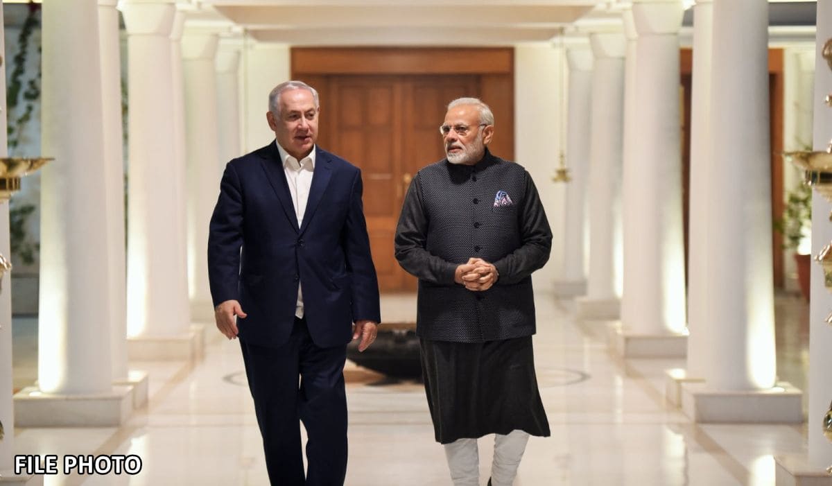 PM Modi receives a telephone call from Prime Minister of Israel