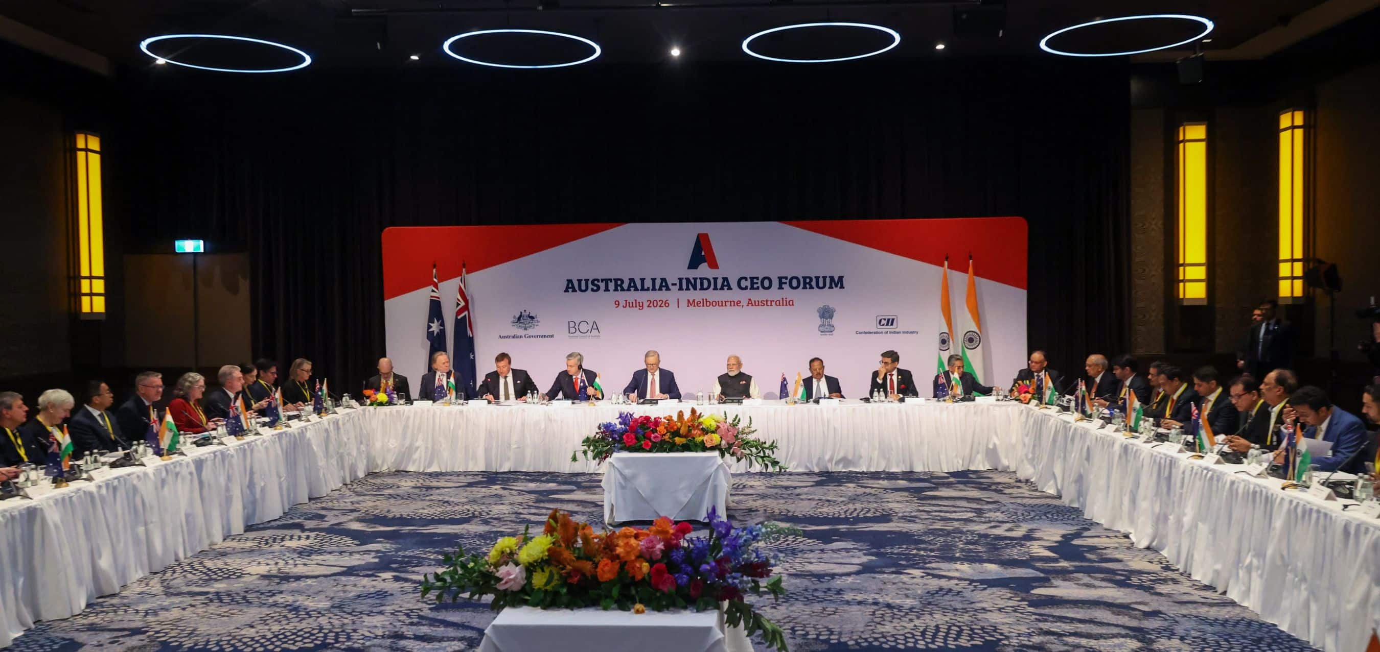 Prime Minister addresses Australia-India CEOs Forum and Economic Roadmap Business event