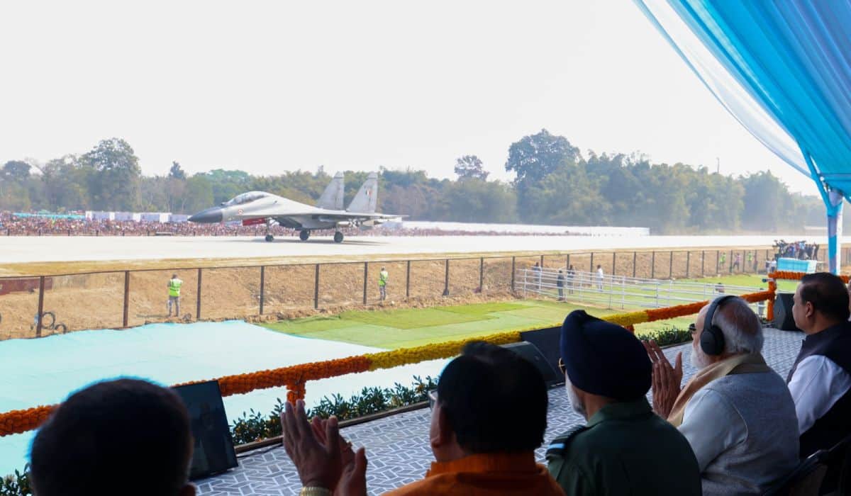 Prime Minister inaugurates the first Emergency Landing Facility (ELF) of the northeast in Dibrugarh, Assam