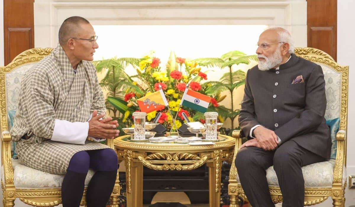 Prime Minister's meeting with the Prime Minister of Bhutan