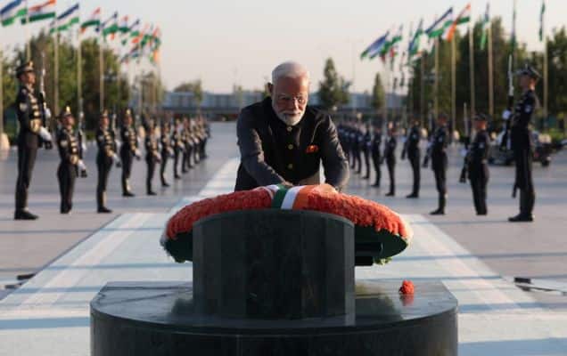 PM Modi in Uzbekistan: From a Grand Tashkent Welcome to Yangi Uzbekistan Park, Everything Happening on the Visit