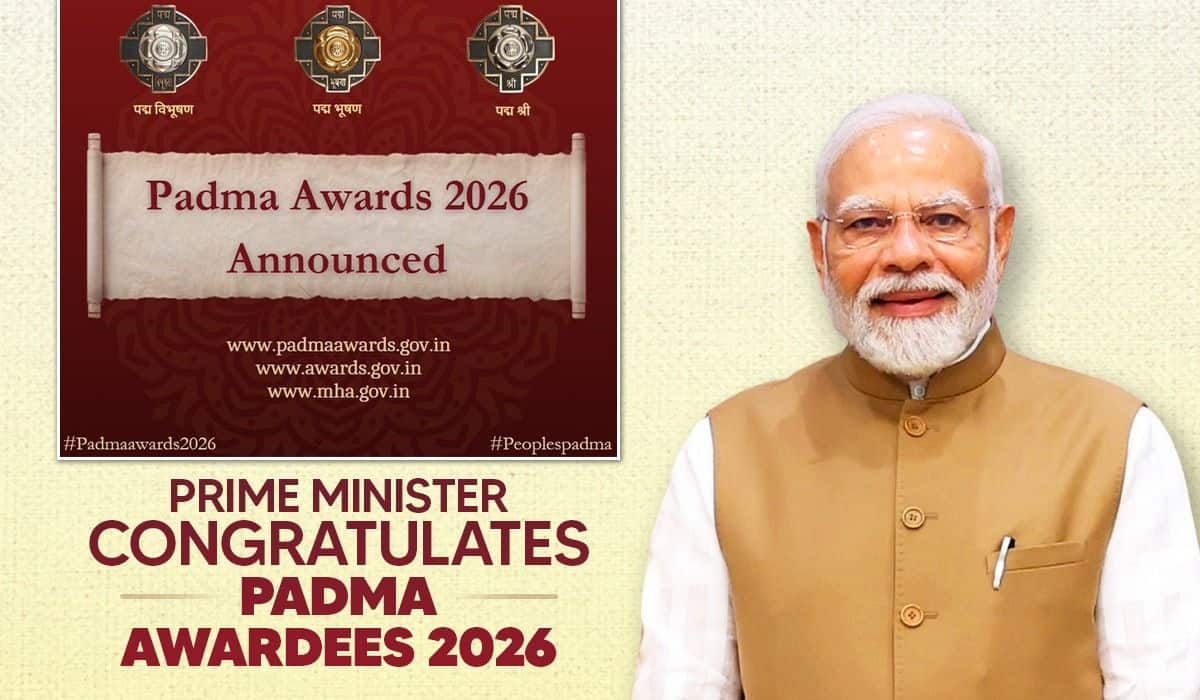 Prime Minister congratulates Padma Awardees 2026