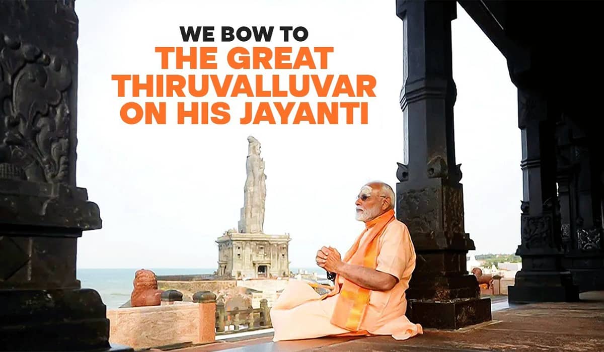 Prime Minister Pays Tribute to Thiruvalluvar on Thiruvalluvar Day