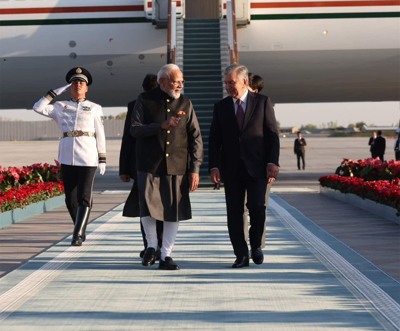 PM Modi arrives in Tashkent
