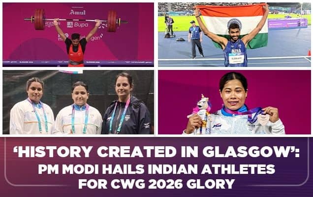 'History Created In Glasgow': PM Modi Hails Indian Athletes For CWG 2026 Glory 