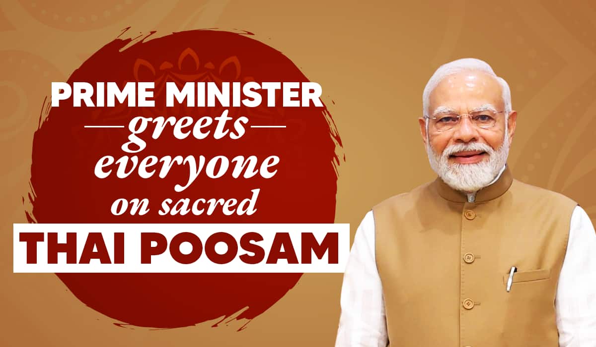 Prime Minister greets everyone on sacred Thai Poosam