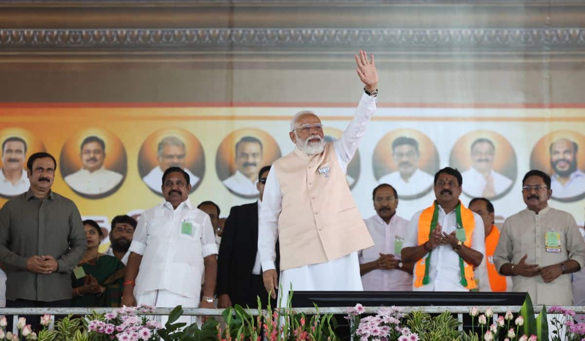 Tamil Nadu shows massive support for NDA at PM Modi’s Madhuranthakam rally