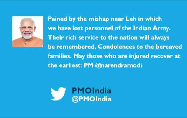 Prime Minister condoles loss of lives of...