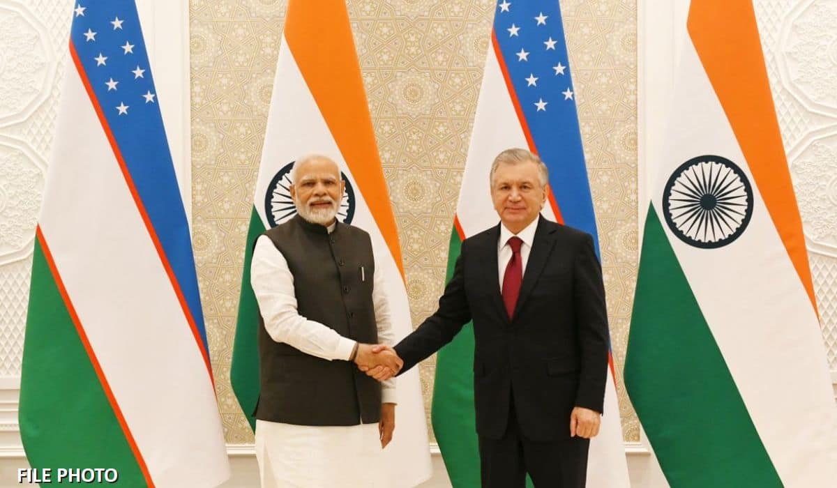 Prime Minister receives a telephone call from the President of Uzbekistan
