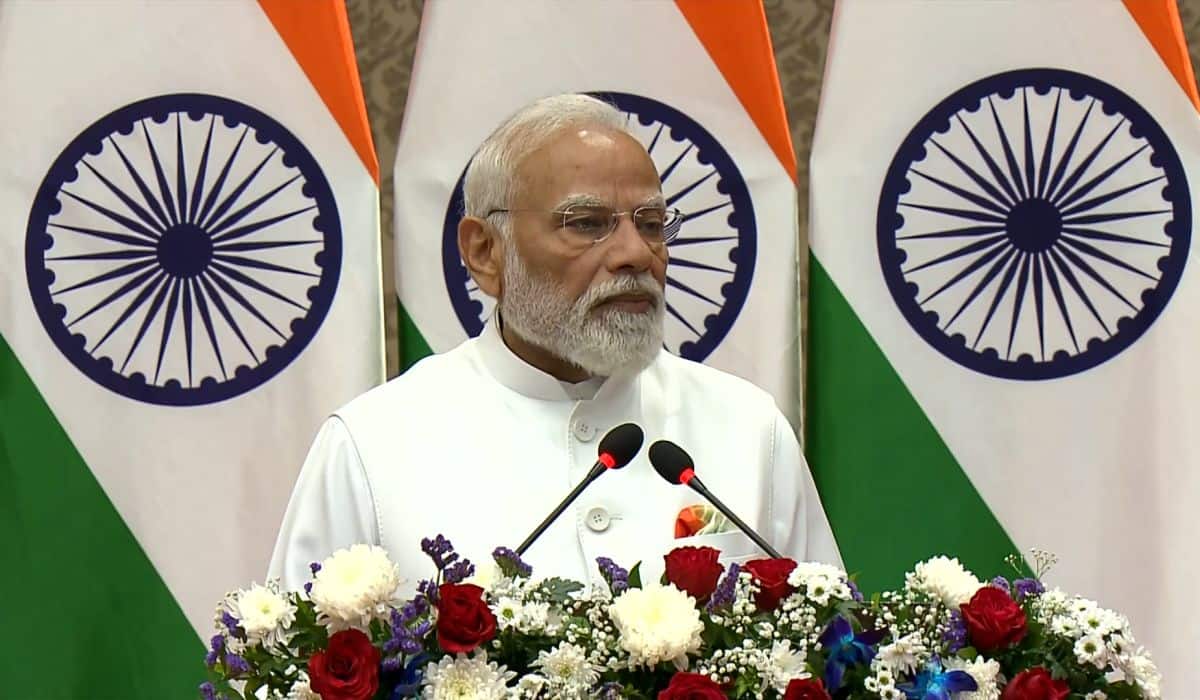 PM Modi, French President Emmanuel Macron attend joint press meet in Mumbai