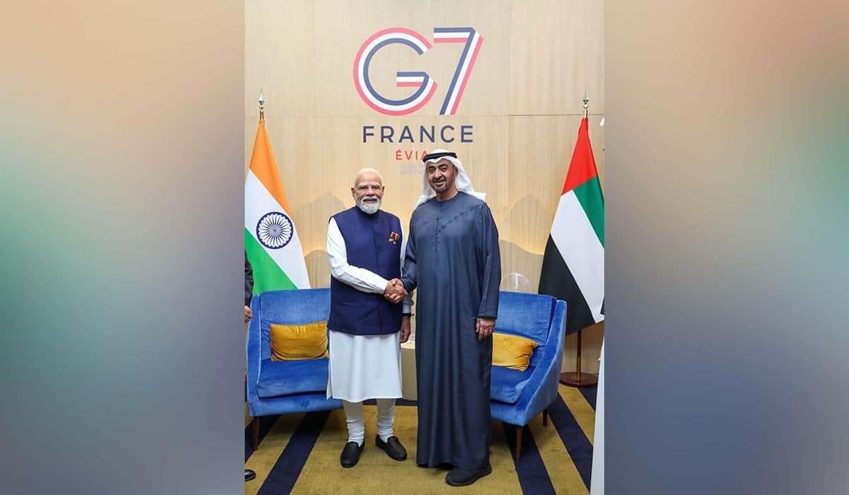 Prime Minister meets President of the United Arab Emirates on the sidelines of the G7 Summit