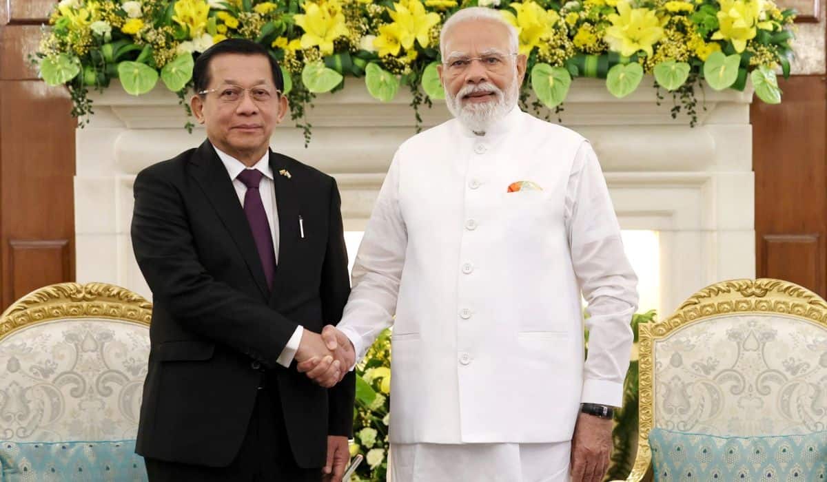 Prime Minister hold talks with Myanmar President U Min Aung Hlaing